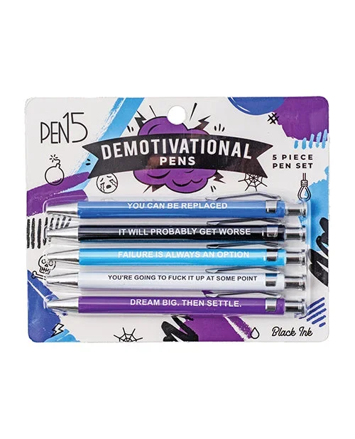 Wood Rocket Demotivational Pens – 5 Pack