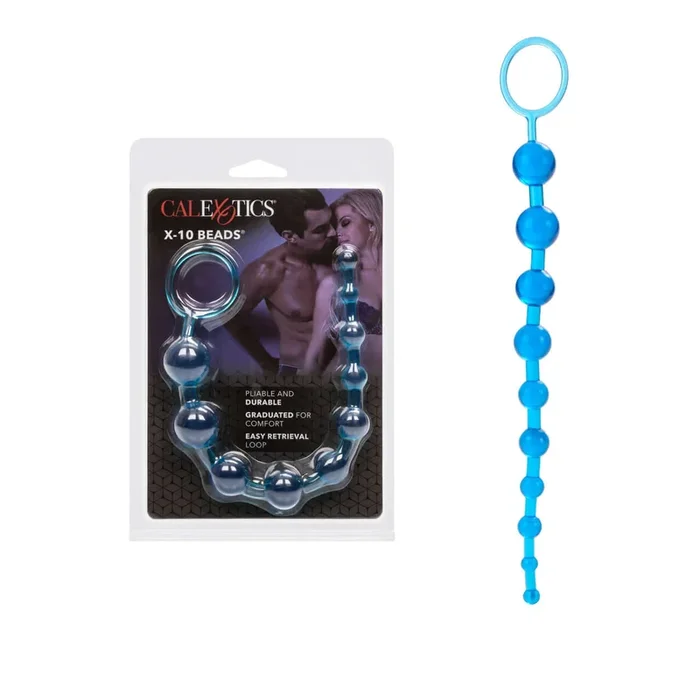 X 10 Anal Beads – Blue