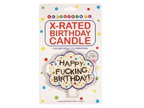X-Rated Adult Birthday Candle Funny Party Gag Gift Supplies