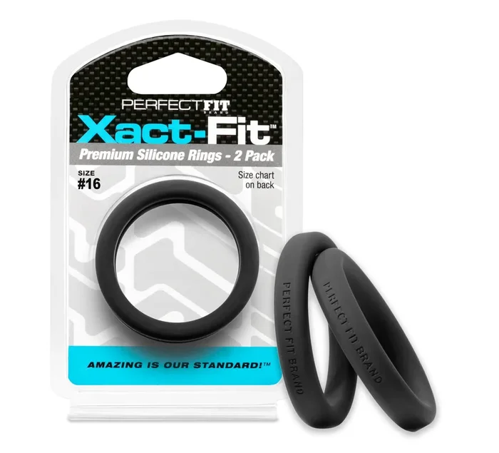 Xact Fit Cock Rings 1.6 Inch Two Pack