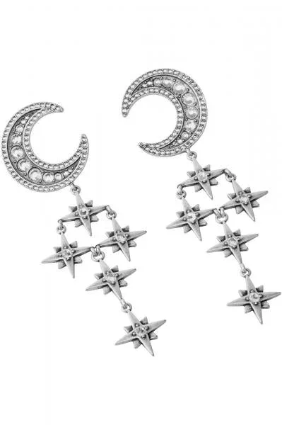 Zakira Crescent Earrings – Silver