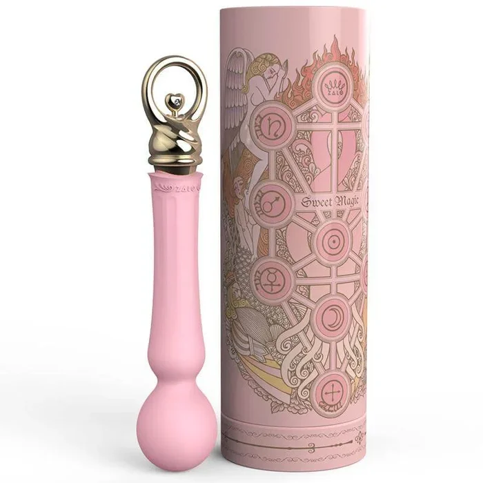 ZALO Confidence Pre-Heating Rechargeable Wand Massager Fairy Pink
