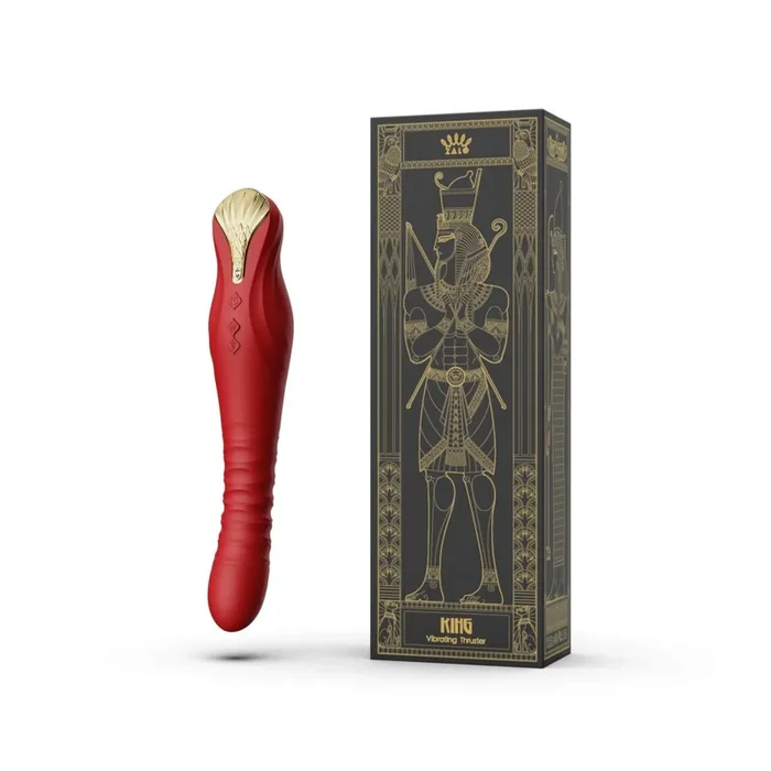 ZALO King Vibrating Thruster Wine Red