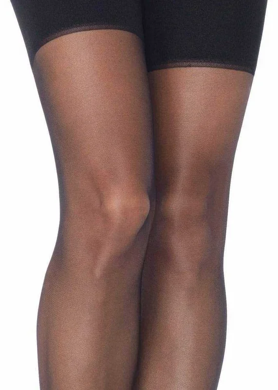 Zara Plus Size Black Garter Belt and Sheer Stockings Set