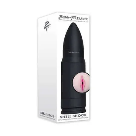 Zero Tolerance Shell Shock Rechargeable Vibrating Stroker from Evolved Novelties