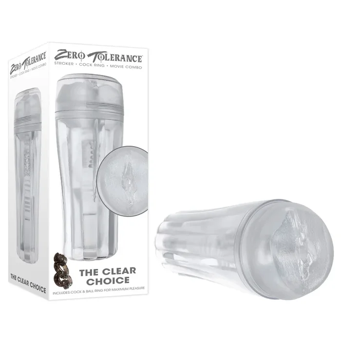 Zero Tolerance THE CLEAR CHOICE – Clear 21 cm Vagina Stroker