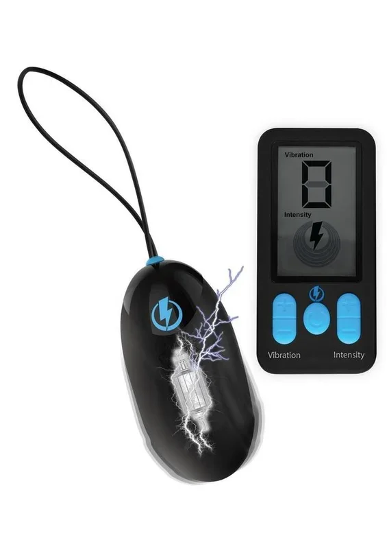 Zeus E-Stim Silicone Egg Vibration with Remote Control
