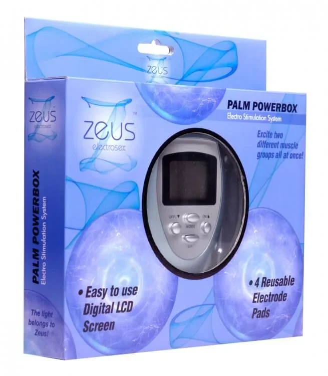 Zeus Electrosex 6 Mode Palm Power Box with Pads