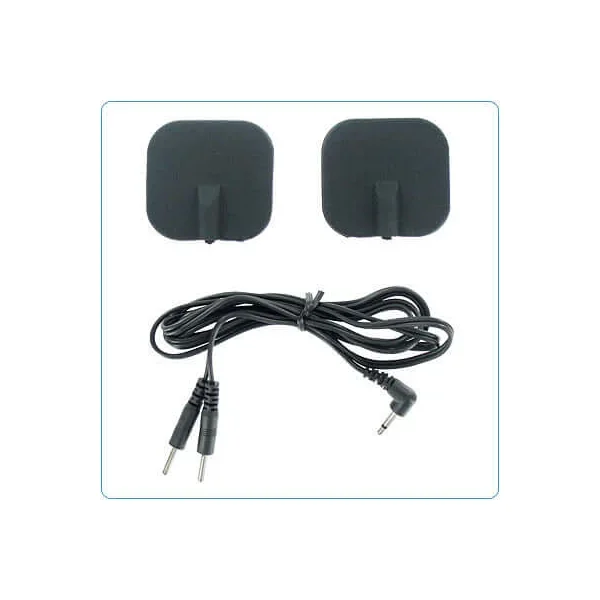 Zeus Electrosex Black Adhesive Silicone Pads Pair
