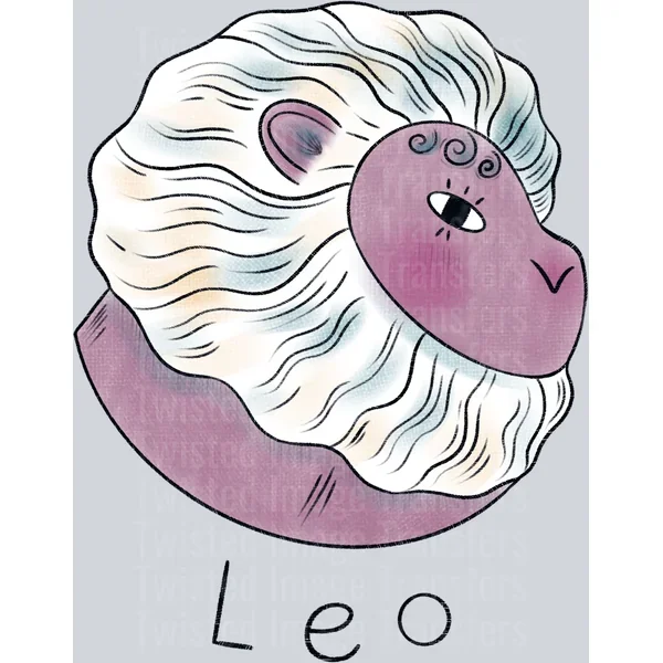 Zodiac Clip Art Leo DTF (direct-to-film) Transfers