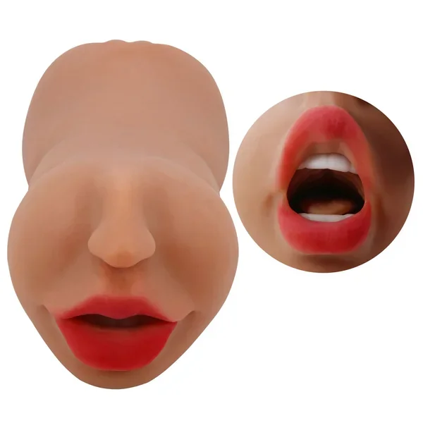 Zoey Mouth Masturbator Sleeve – Brown