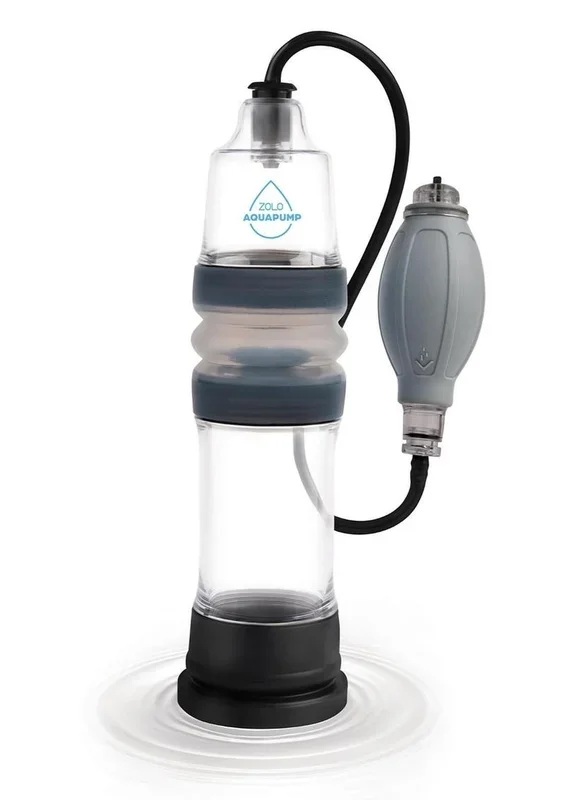 Zolo Aquapump Compact Silicone Penis Pump – Black/Blue
