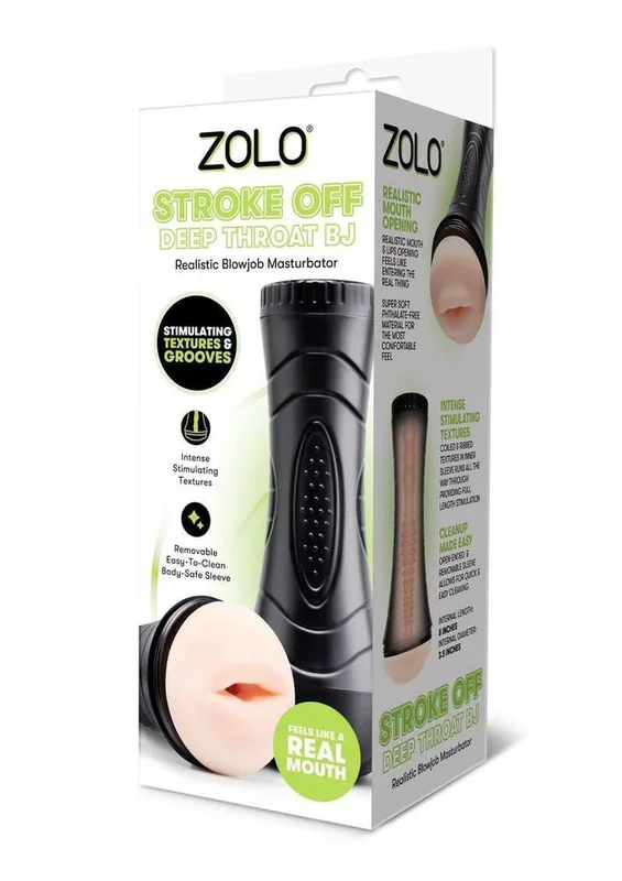 Zolo Deepthroat BJ – Textured Sleeve Male Masturbator