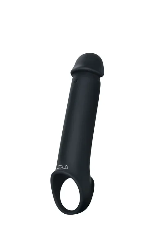 Zolo Vibrating Penis Extender with Wireless Remote Control Black